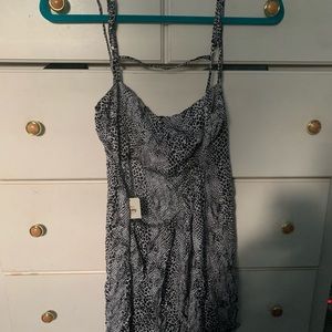 Free People snake skin print mini dress